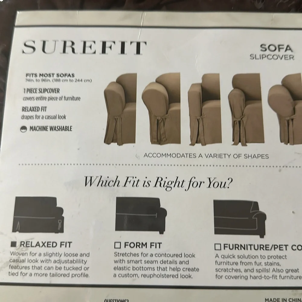 Sure Fit Soft Suede Sofa Cover.